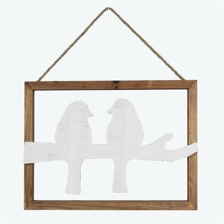 MADE4MATTRESS Wood Wall Decor with Birds Sittingon Limb MA3275602